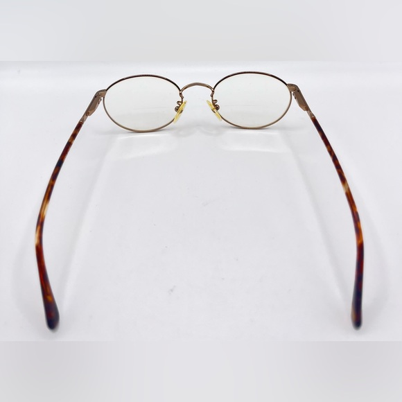 Vintage Fratelli Lozza Chester Tortoise Gold Oval Sunglasses Frames Only - Picture 6 of 8
